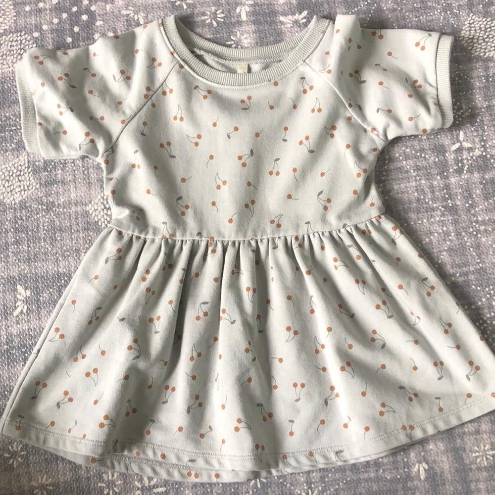 Rylee + Cru sweatshirt dress- Cherries